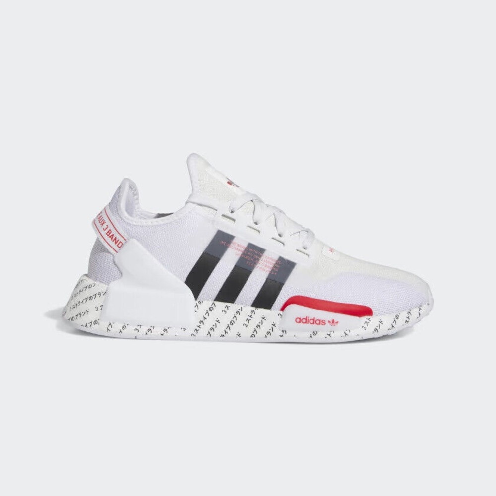 Mens ADIDAS NMD_R1 V2 Cloud White / Core Black / Red ID2853 Shoes